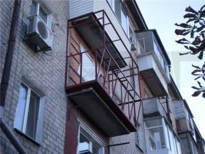 Балконы с выносным каркасом